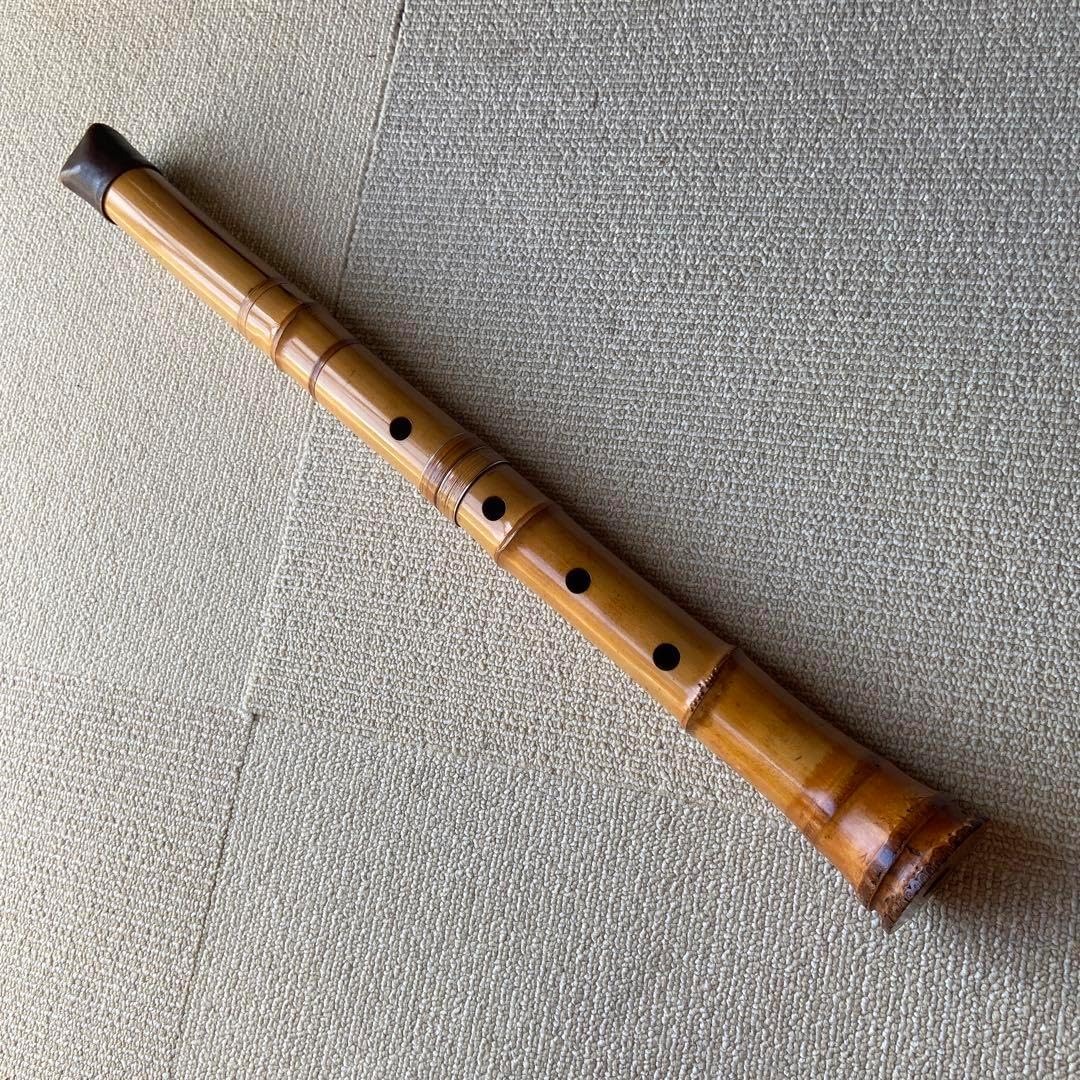 158 尺八 一尺八寸管 銘 精華三印 楽器・音響機器